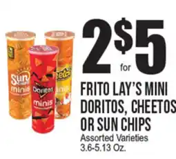 Extra Supermarket FRITO LAY'S MINI DORITOS, CHEETOS OR SUN CHIPS offer