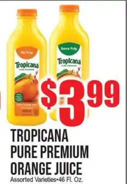 Extra Supermarket TROPICANA PURE PREMIUM ORANGE JUICE offer