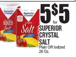 Extra Supermarket SUPERIOR CRYSTAL SALT offer