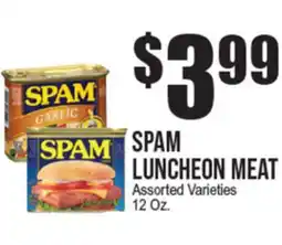 Extra Supermarket SPAM LUNCHEON MEAT offer