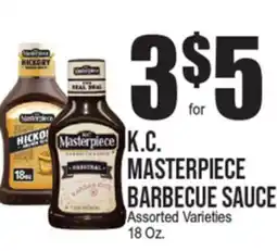 Extra Supermarket K.C. MASTERPIECE BARBECUE SAUCE offer