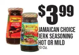 Extra Supermarket JAMAICAN CHOICE JERK SEASONING HOT OR MILD offer