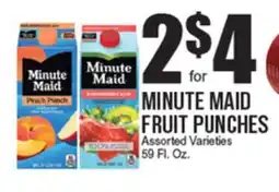 Extra Supermarket MINUTE MAID FRUIT PUNCHES offer