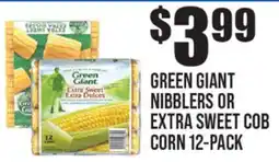 Extra Supermarket GREEN GIANT NIBBLERS OR EXTRA SWEET COB CORN 12-PACK offer