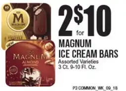 Extra Supermarket MAGNUM ICE CREAM BARS offer