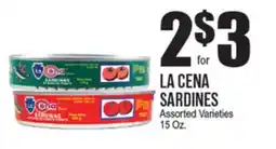 Extra Supermarket LA CENA SARDINES offer