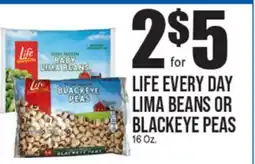 Extra Supermarket LIFE EVERY DAY LIMA BEANS OR BLACKEYE PEAS offer