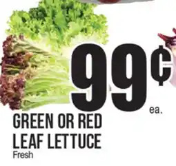 Extra Supermarket GREEN OR RED LEAF LETTUCE offer