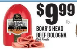 Extra Supermarket BOAR'S HEAD BEEF BOLOGNA offer