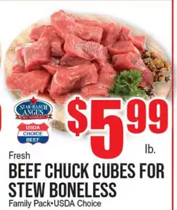 Extra Supermarket BEEF CHUCK CUBES FOR STEW BONELESS offer