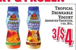 Trade Fair Supermarket TROPICAL DRINKABLE YOGURT offer