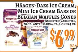 Trade Fair Supermarket Häagen-Dazs Ice Cream, Mini Ice Cream Bars Or Belgian Waffles Cones offer