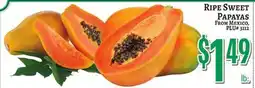 Trade Fair Supermarket RIPE SWEET PAPAYAS FROM MEXICO offer