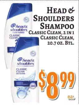 Trade Fair Supermarket HEAD & SHOULDERS SHAMPOO CLASSIC CLEAN offer