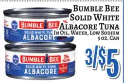 Trade Fair Supermarket BUMBLE BEE SOLID WHITE ALBACORE TUNA offer