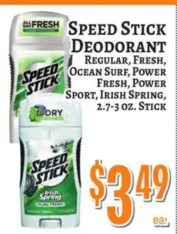 Trade Fair Supermarket SPEED STICK DEODORANT offer