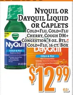 Trade Fair Supermarket NYQUIL OR DAYQUIL LIQUID OR CAPLETS offer