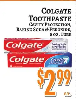 Trade Fair Supermarket COLGATE TOOTHPASTE Cavity Protection, Baking Soda & Peroxide, 8 oz. Tube offer