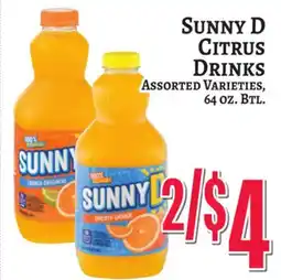 Trade Fair Supermarket SUNNY D CITRUS DRINKS offer