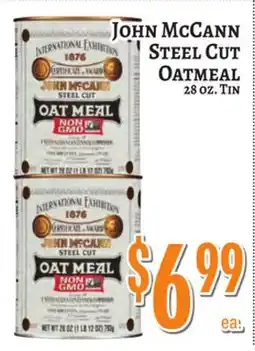 Trade Fair Supermarket John McCann Steel Cut Oatmeal offer