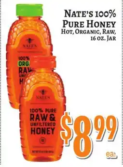 Trade Fair Supermarket NATE'S 100% PURE HONEY offer