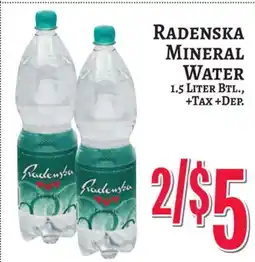 Trade Fair Supermarket RADENSKA MINERAL WATER offer