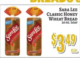 Trade Fair Supermarket Sara Lee Classic Honey Wheat Bread offer