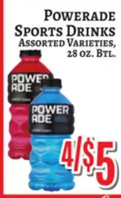 Trade Fair Supermarket POWERADE SPORTS DRINKS offer