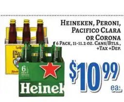 Trade Fair Supermarket HEINEKEN, PERONI, PACIFICO CLARA OR CORONA offer