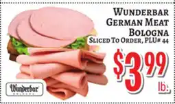 Trade Fair Supermarket WUNDERBAR GERMAN MEAT BOLOGNA offer
