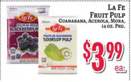 Trade Fair Supermarket La Fe Fruit Pulp offer