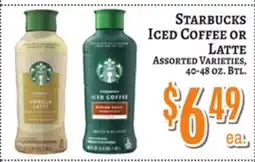 Trade Fair Supermarket STARBUCKS ICED COFFEE OR LATTE offer