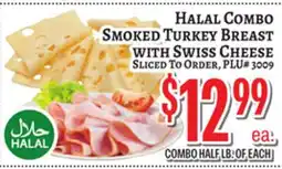 Trade Fair Supermarket HALAL COMBO SMOKED TURKEY BREAST WITH SWISS CHEESE offer