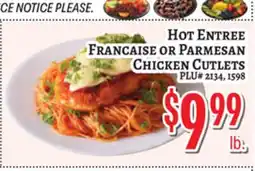 Trade Fair Supermarket FRANCAISE OR PARMESAN CHICKEN CUTLETS offer