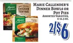 Trade Fair Supermarket MARIE CALLENDER'S DINNER BOWLS OR POT PIES offer