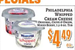 Trade Fair Supermarket PHILADELPHIA Whipped Cream Cheese offer