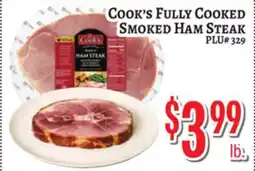 Trade Fair Supermarket Cook's Fully Cooked Smoked Ham Steak offer