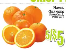 Trade Fair Supermarket NAVEL ORANGES FROM CHILE offer