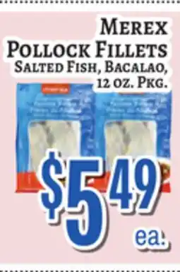 Trade Fair Supermarket Merex Pollock Fillets offer
