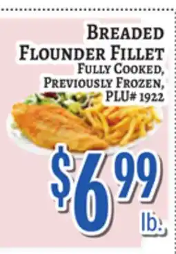 Trade Fair Supermarket BREADED FLOUNDER FILLET offer
