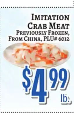 Trade Fair Supermarket IMITATION CRAB MEAT offer