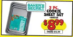 Ollie's BAKER'S SECRET 3 PC. COOKIE SHEET SET offer