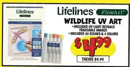 Ollie's Lifelines FlowArt WILDLIFE UV ART offer