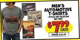 Ollie's MEN'S AUTOMOTIVE T-SHIRTS offer