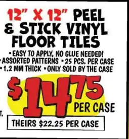Ollie's PEEL & STICK VINYL FLOOR TILES offer