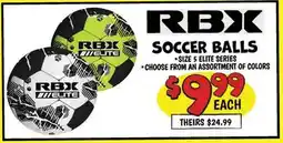 Ollie's RBX SOCCER BALLS offer