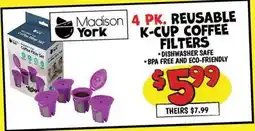Ollie's REUSABLE K-CUP COFFEE FILTERS offer
