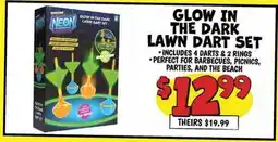 Ollie's GLOW IN THE DARK LAWN DART SET offer