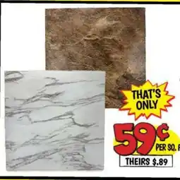 Ollie's 12 x 12 PEEL & STICK VINYL FLOOR TILES offer