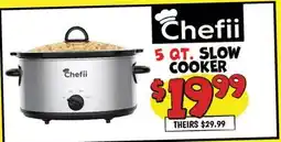 Ollie's Chefii 5 QT. SLOW COOKER offer